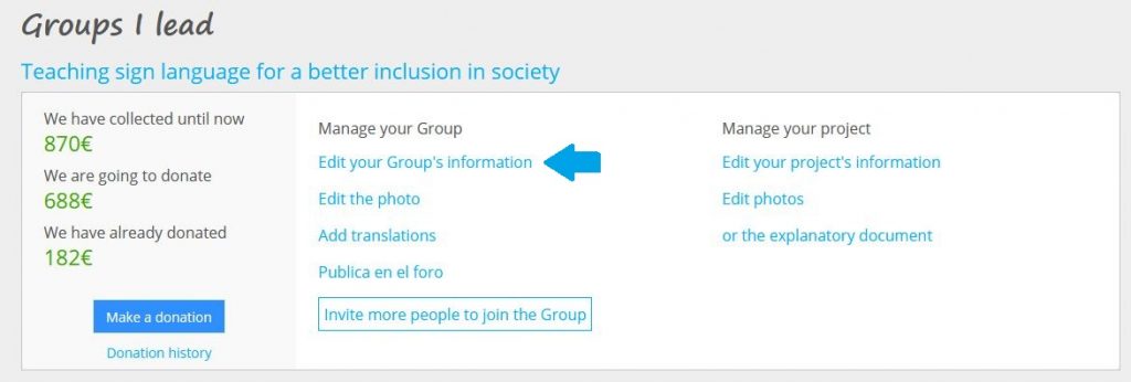 How to edit the Group description? - FAQ - Teaming